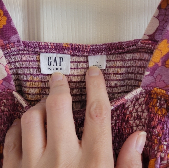 Girl's Gap Kids pink romper, size large. - Picture 2 of 3